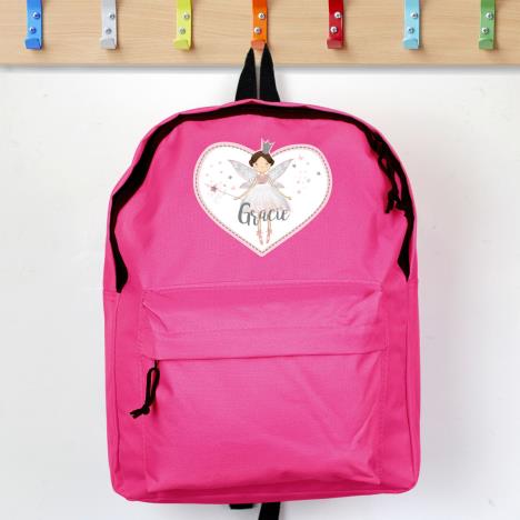 Personalised Fairy Princess Pink Backpack Extra Image 1